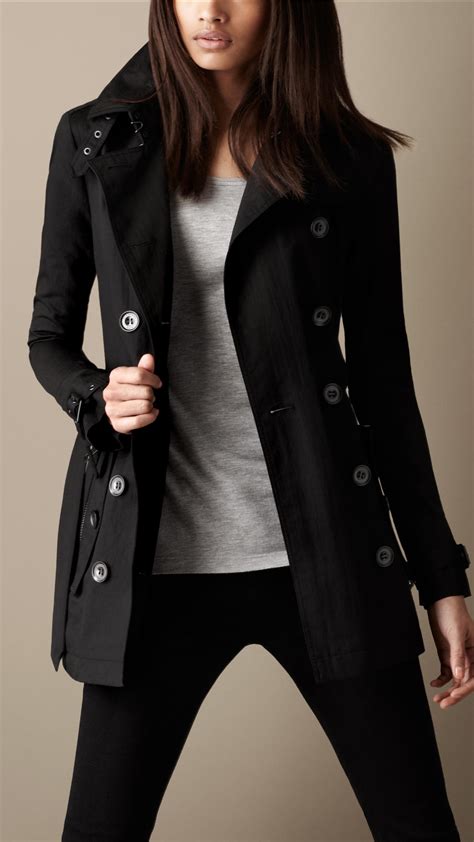 burberry technical cotton trench coat|burberry brit trench coat women's.